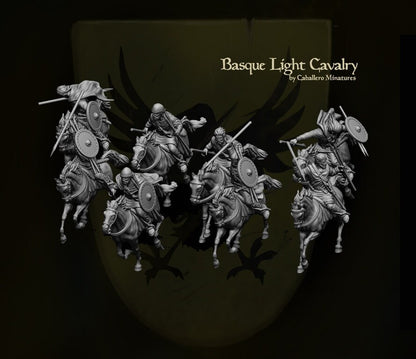 Basque Light Cavalry - Resin Miniature - Tabletop miniature - Medieval Miniature