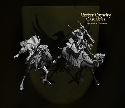 Berber Camel Casualty - Resin Miniature - Tabletop miniature - Medieval Miniature