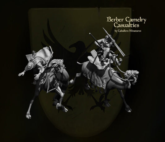 Berber Camel Casualty - Resin Miniature - Tabletop miniature - Medieval Miniature