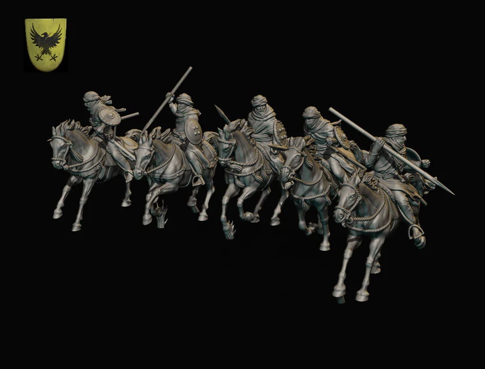Berber Cavalry - Resin Miniature - Tabletop miniature - Medieval Miniature