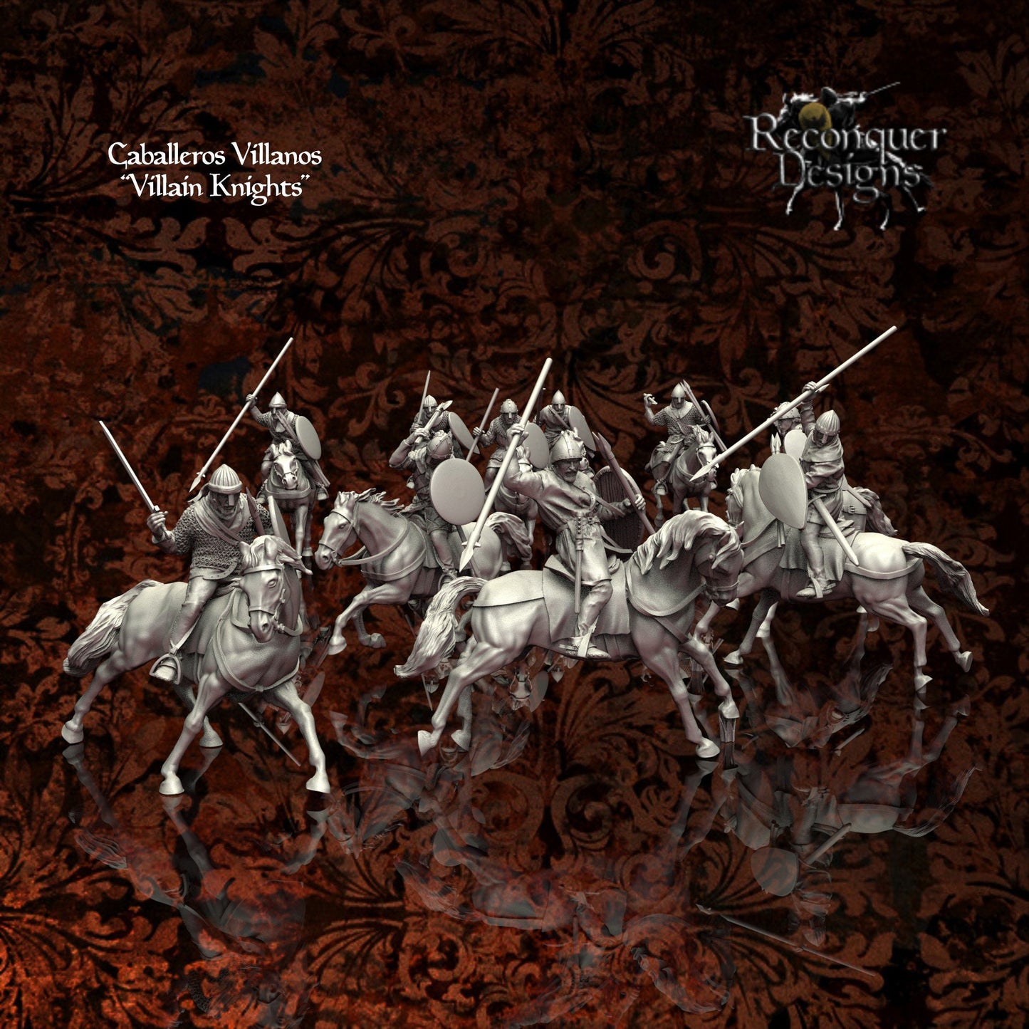 Villain Knights - Resin Miniature - Tabletop miniature - Medieval Miniature