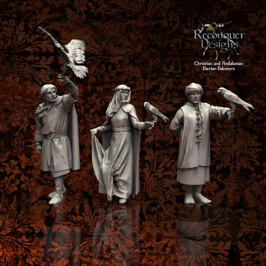 Falconers -  Resin Miniature - Tabletop  miniature - Medieval Miniature