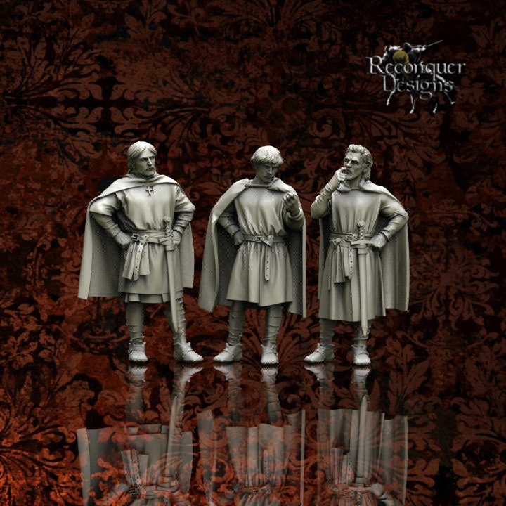 Christian Noble set - Resin Miniature - Tabletop miniature - Medieval Miniature