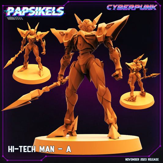 Tech Man -  Resin Miniature - Tabletop  miniature - Fantasy Miniature - 32mm - D&D -  Sci-fi Miniature - Papsikel