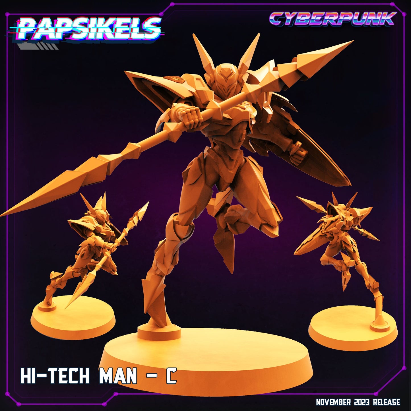 Tech Man - Resin Miniature - Tabletop miniature - Fantasy Miniature - 32mm - D&D - Sci-fi Miniature - Papsikel