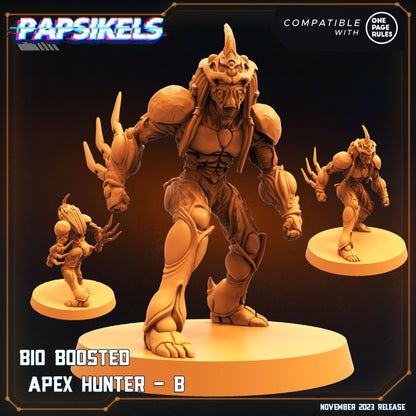 Bio Boosted Apex Hunters -  Resin Miniature - Tabletop  miniature - Fantasy Miniature - 32mm - D&D -  Sci-fi Miniature - Papsikel