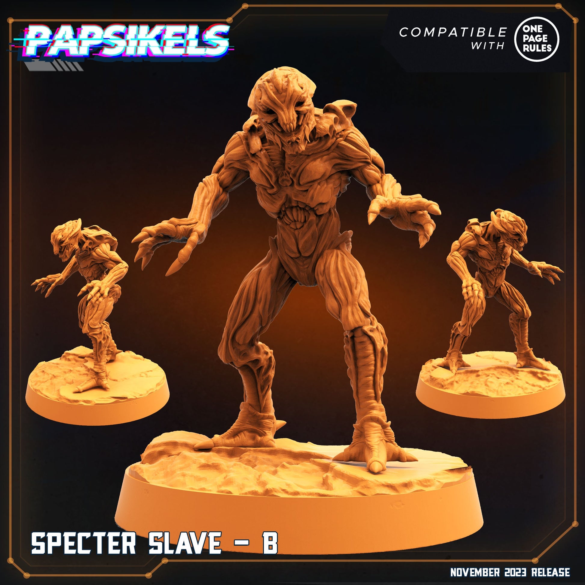 Specter Slaves - Resin Miniature - Tabletop miniature - Fantasy Miniature - 32mm - D&D - Sci-fi Miniature - Papsikel