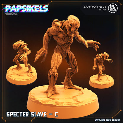 Specter Slaves -  Resin Miniature - Tabletop  miniature - Fantasy Miniature - 32mm - D&D -  Sci-fi Miniature - Papsikel