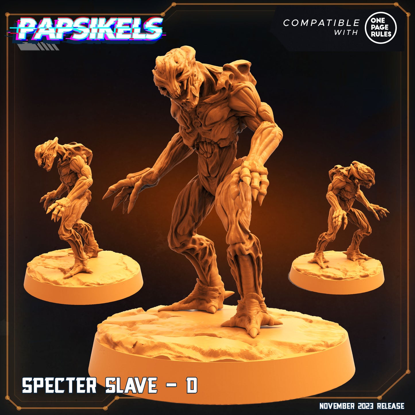 Specter Slaves -  Resin Miniature - Tabletop  miniature - Fantasy Miniature - 32mm - D&D -  Sci-fi Miniature - Papsikel