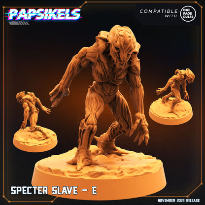 Specter Slaves -  Resin Miniature - Tabletop  miniature - Fantasy Miniature - 32mm - D&D -  Sci-fi Miniature - Papsikel