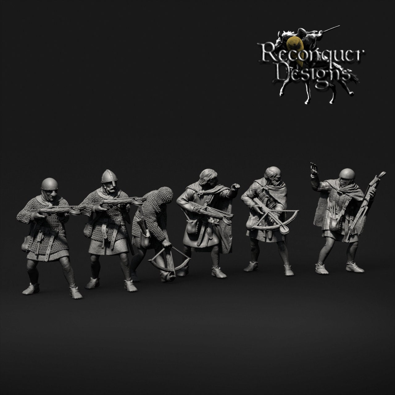 Crossbowman - Resin Miniature - Tabletop miniature - Medieval Miniature
