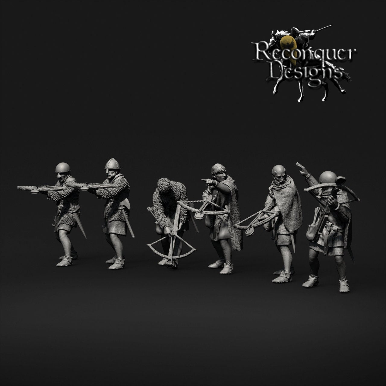 Crossbowman -  Resin Miniature - Tabletop  miniature - Medieval Miniature