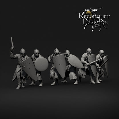 Sergeants -  Resin Miniature - Tabletop  miniature - Medieval Miniature