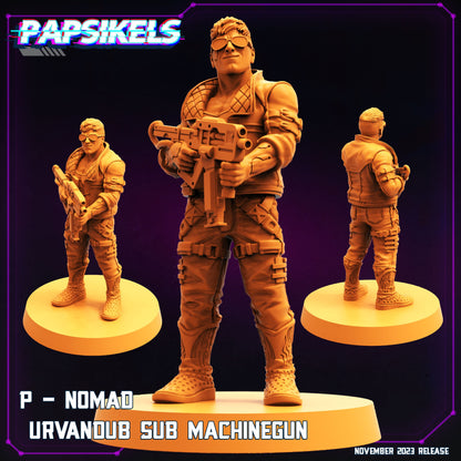 Cyberpunk Nomad Pack -  Resin Miniature - Tabletop  miniature - Fantasy Miniature - 32mm - D&D -  Sci-fi Miniature - Papsikel