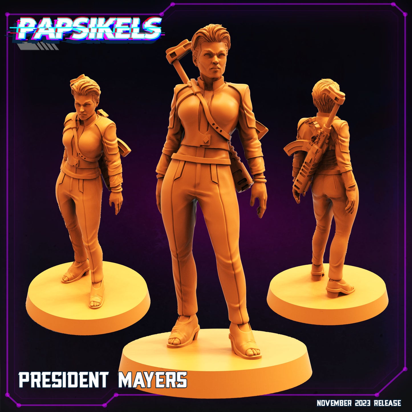 President Mayers - Resin Miniature - Tabletop miniature - Fantasy Miniature - 32mm - D&D - Sci-fi Miniature - Papsikel