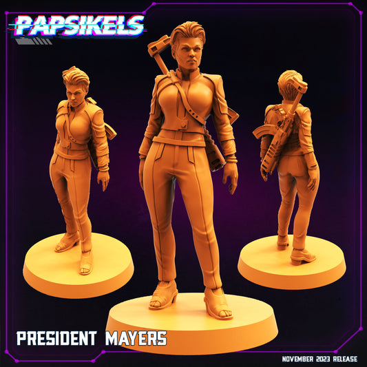 President Mayers - Resin Miniature - Tabletop miniature - Fantasy Miniature - 32mm - D&D - Sci-fi Miniature - Papsikel