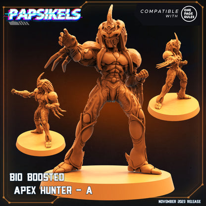 Bio Boosted Apex Hunters -  Resin Miniature - Tabletop  miniature - Fantasy Miniature - 32mm - D&D -  Sci-fi Miniature - Papsikel