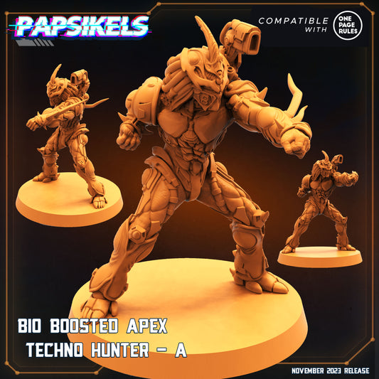 Bio Boosted Apex Techno Hunters -  Resin Miniature - Tabletop  miniature - Fantasy Miniature - 32mm - D&D -  Sci-fi Miniature - Papsikel