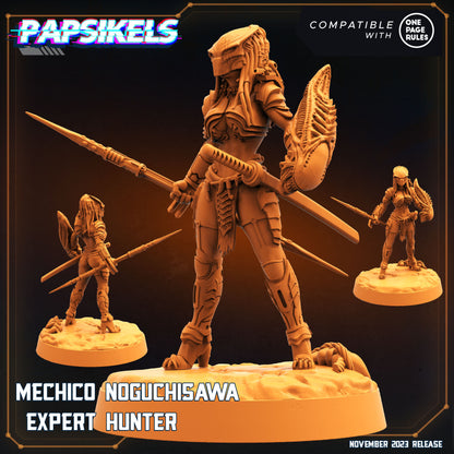 Mechico Noguchisawa -  Resin Miniature - Tabletop  miniature - Fantasy Miniature - 32mm - D&D -  Sci-fi Miniature - Papsikel