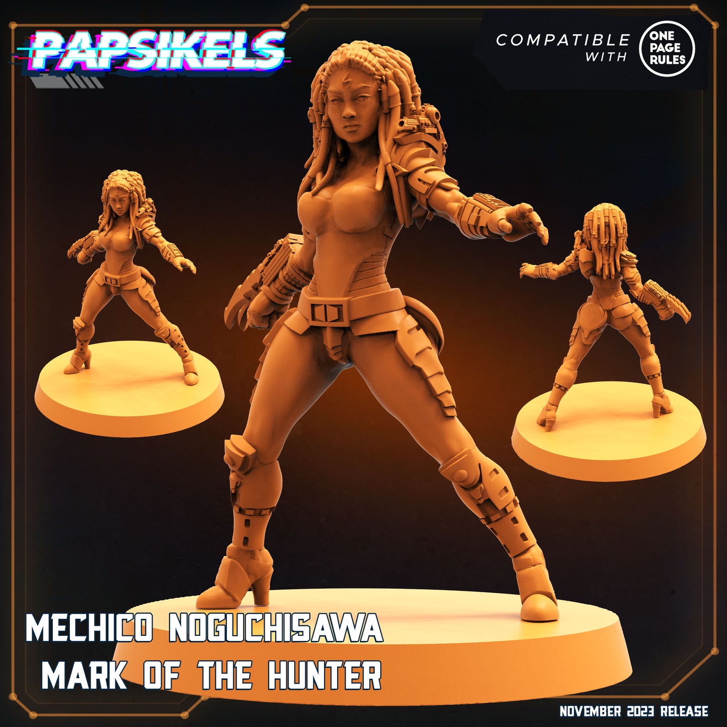 Mechico Noguchisawa -  Resin Miniature - Tabletop  miniature - Fantasy Miniature - 32mm - D&D -  Sci-fi Miniature - Papsikel