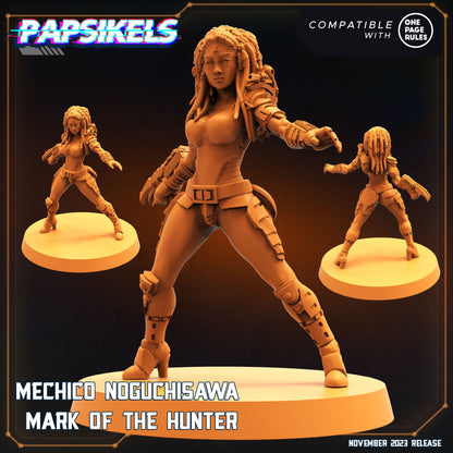 Mechico Noguchisawa -  Resin Miniature - Tabletop  miniature - Fantasy Miniature - 32mm - D&D -  Sci-fi Miniature - Papsikel