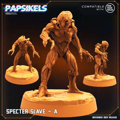 Specter Slaves -  Resin Miniature - Tabletop  miniature - Fantasy Miniature - 32mm - D&D -  Sci-fi Miniature - Papsikel