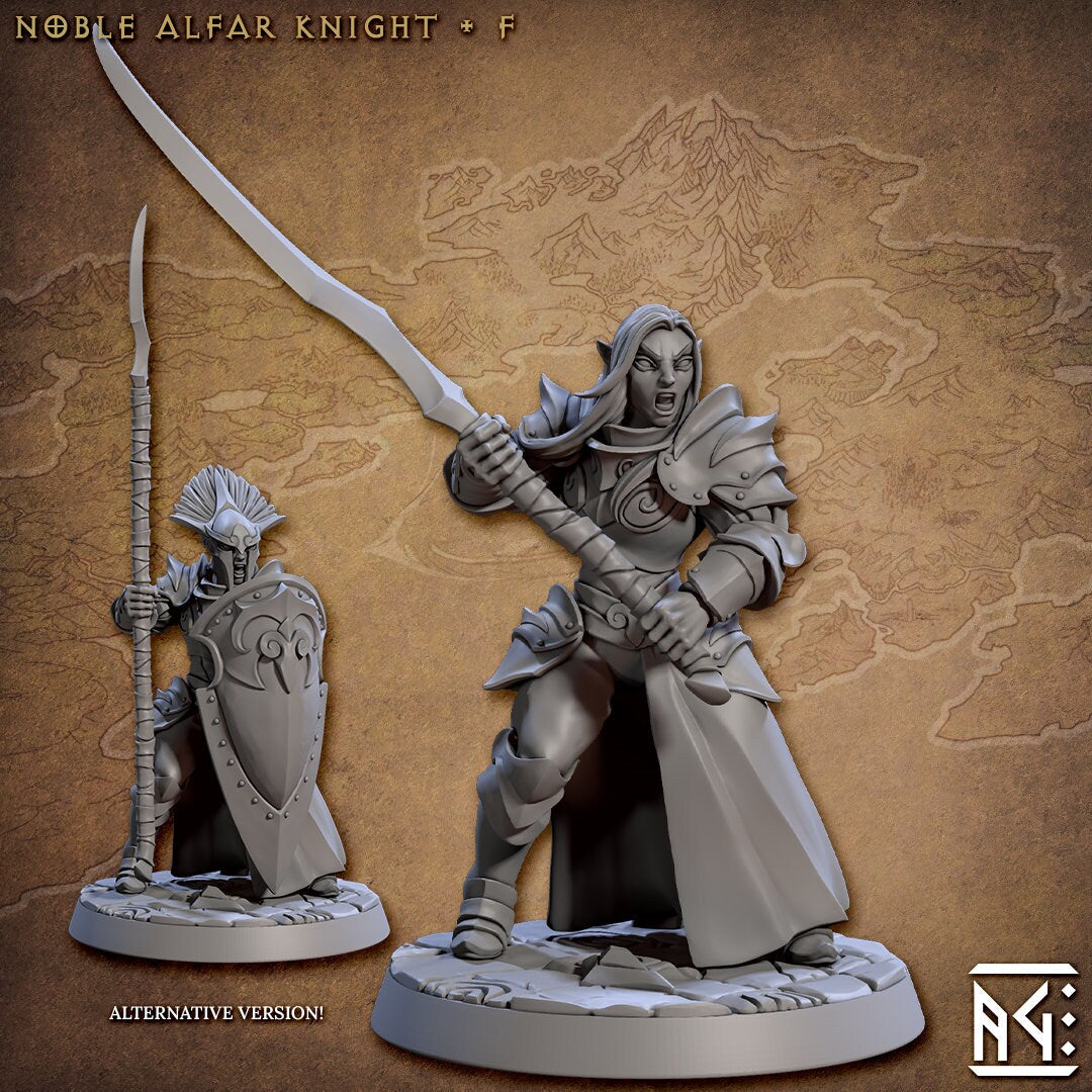 Knights - 3D Printed Miniature - Fantasy Miniature -Tabletop  Miniature - Tabletop Miniature - D&D - Artisan Guild DnD