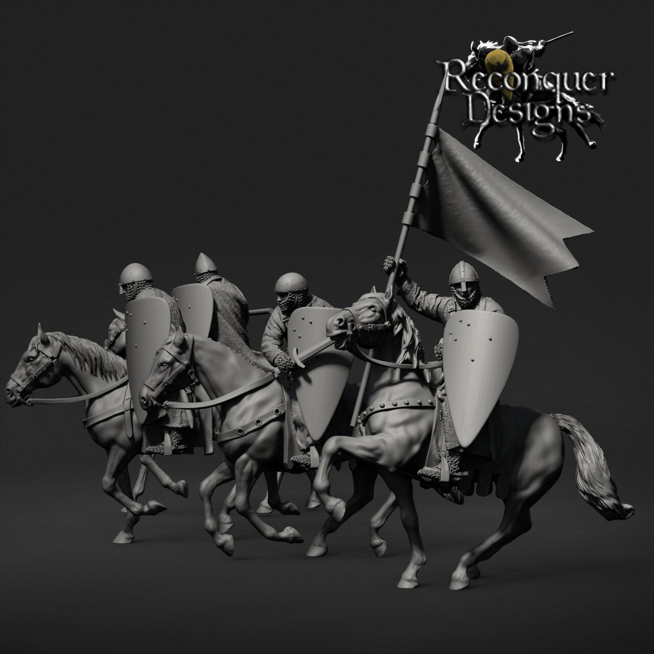 Order Knights - Resin Miniature - Tabletop miniature - Medieval Miniature