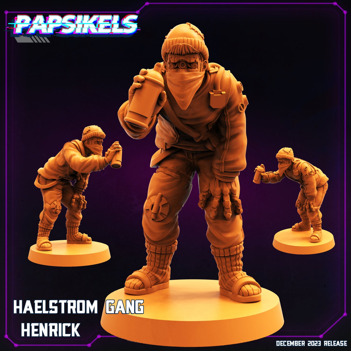 Haelstorm - 8 Variants -  Resin Miniature - Tabletop  miniature - Fantasy Miniature - 32mm - D&D -  Sci-fi Miniature - Papsikel