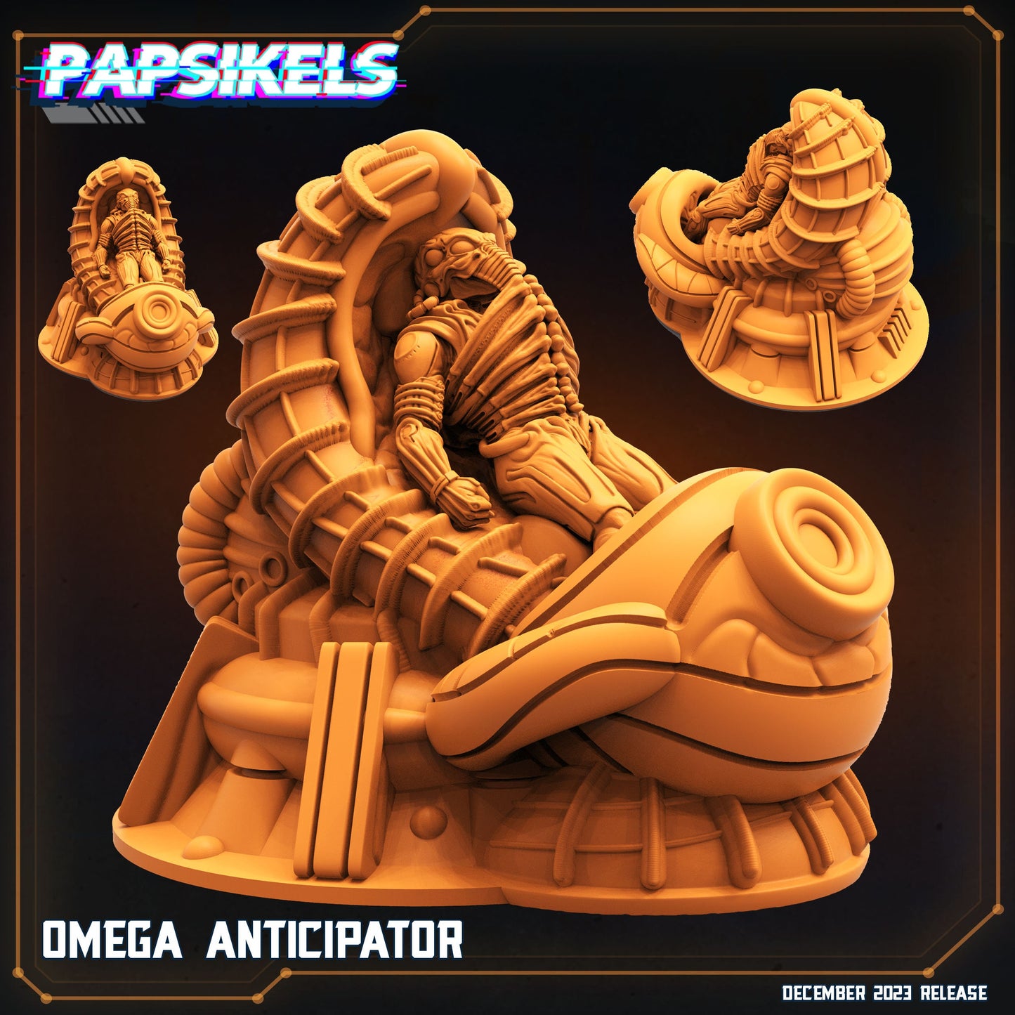 Omega anticipator - Resin Miniature - Tabletop miniature - Fantasy Miniature - 32mm - D&D - Sci-fi Miniature - Papsikel