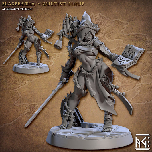 Blasphemia Pinup - 3D Printed Miniature - Fantasy Miniature -Tabletop  Miniature - Tabletop Miniature - D&D - Artisan Guild DnD