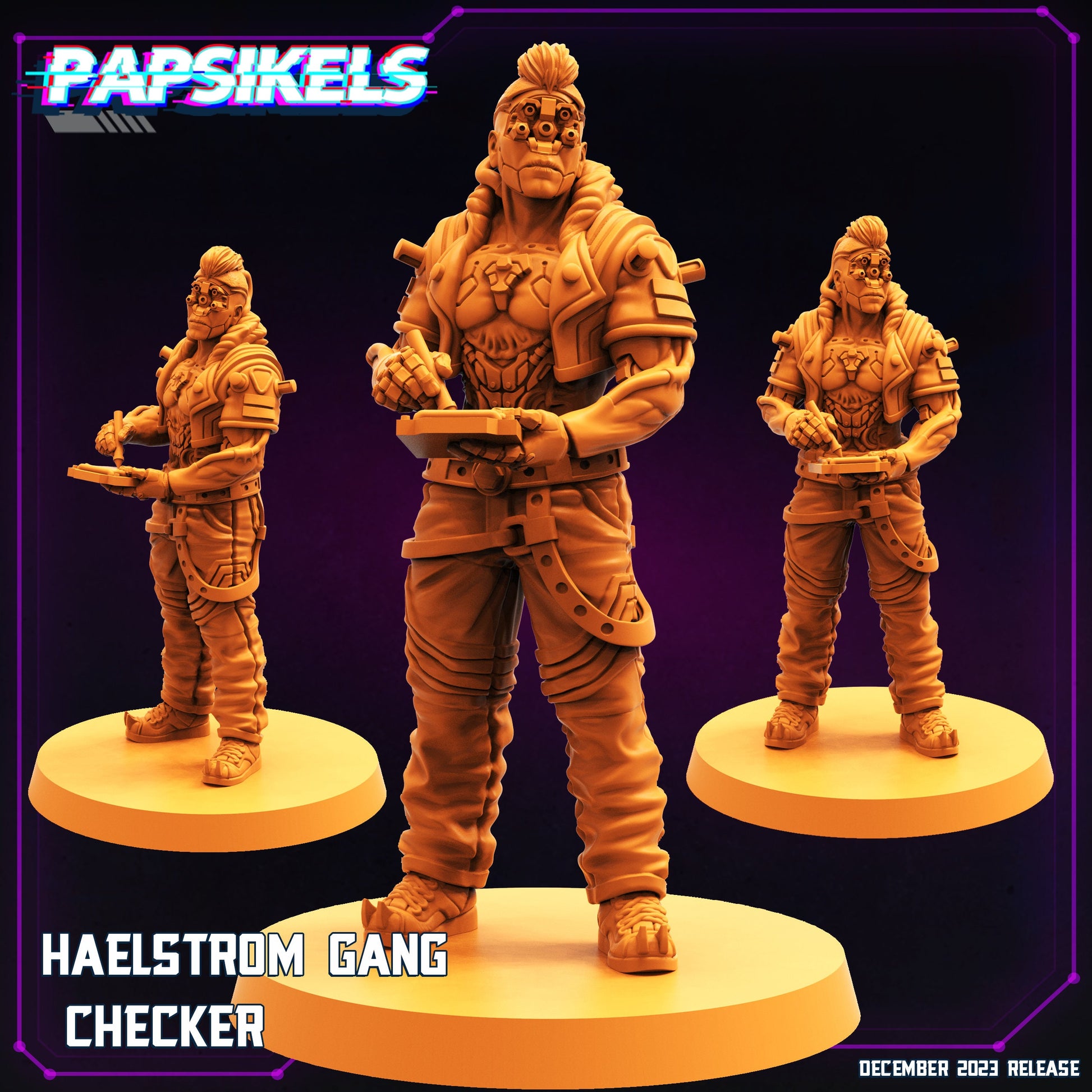 Haelstorm - 8 Variants - Resin Miniature - Tabletop miniature - Fantasy Miniature - 32mm - D&D - Sci-fi Miniature - Papsikel