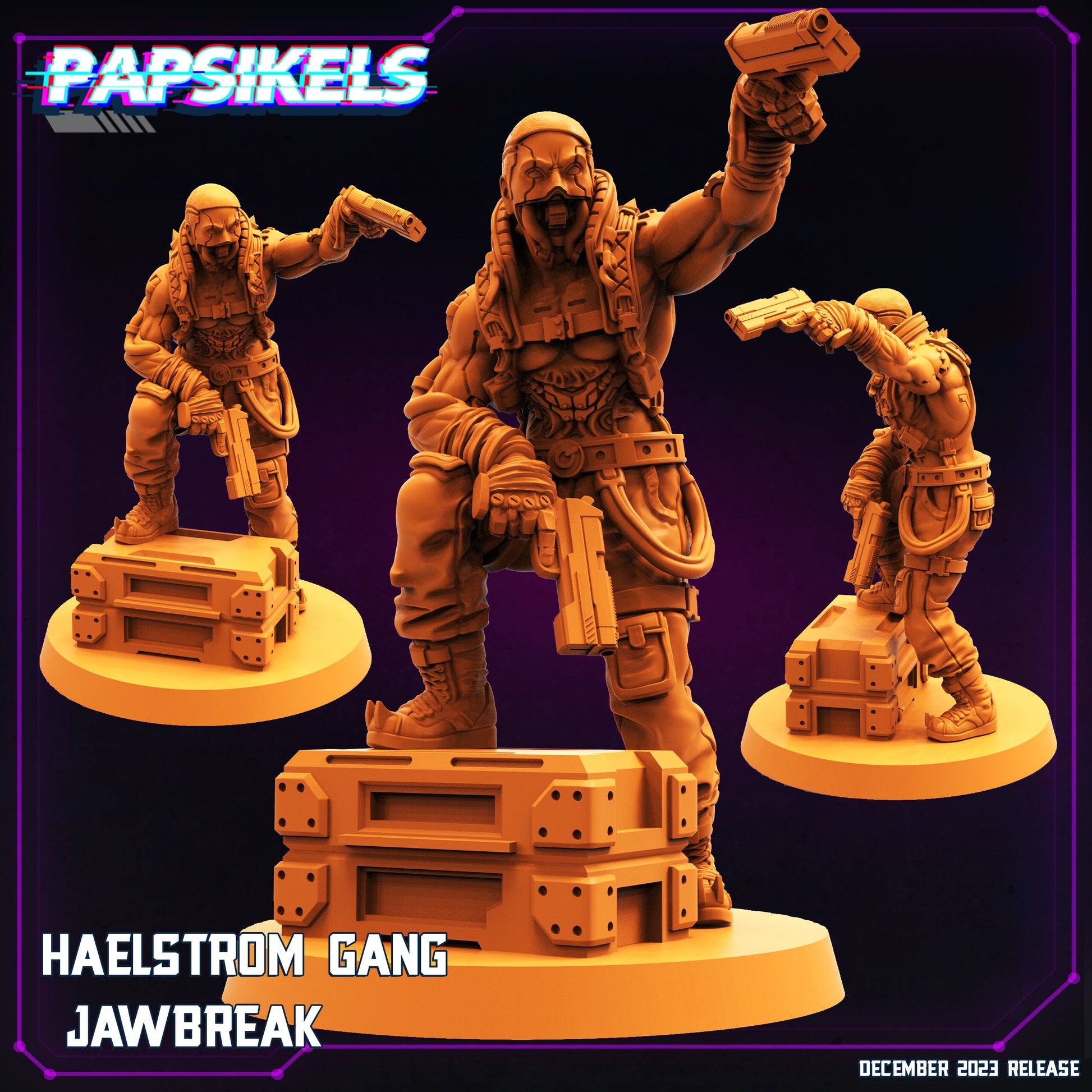 Haelstorm - 8 Variants - Resin Miniature - Tabletop miniature - Fantasy Miniature - 32mm - D&D - Sci-fi Miniature - Papsikel