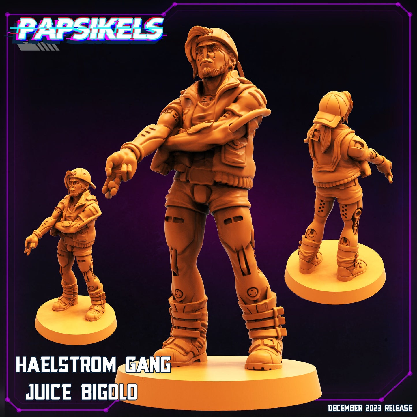 Haelstorm - 8 Variants - Resin Miniature - Tabletop miniature - Fantasy Miniature - 32mm - D&D - Sci-fi Miniature - Papsikel