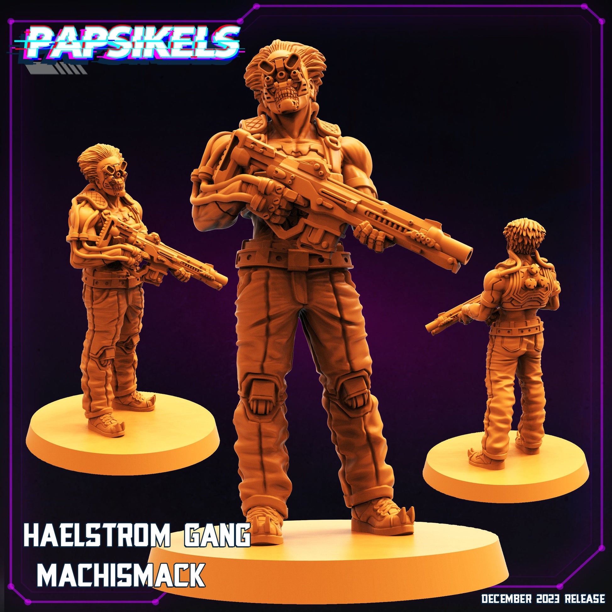 Haelstorm - 8 Variants - Resin Miniature - Tabletop miniature - Fantasy Miniature - 32mm - D&D - Sci-fi Miniature - Papsikel