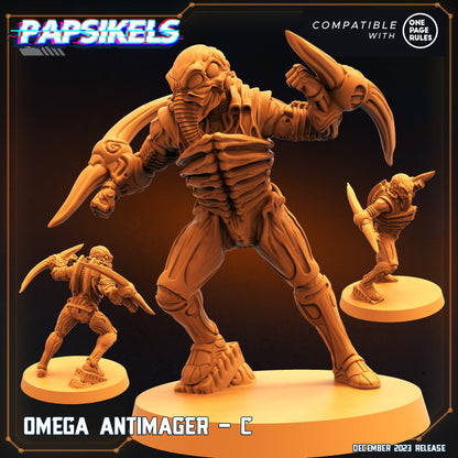 Omega Antimager - 5 variants - Resin Miniature - Tabletop miniature - Fantasy Miniature - 32mm - D&D - Sci-fi Miniature - Papsikel