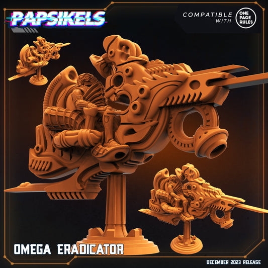 Omega Eradicator - Resin Miniature - Tabletop miniature - Fantasy Miniature - 32mm - D&D - Sci-fi Miniature - Papsikel