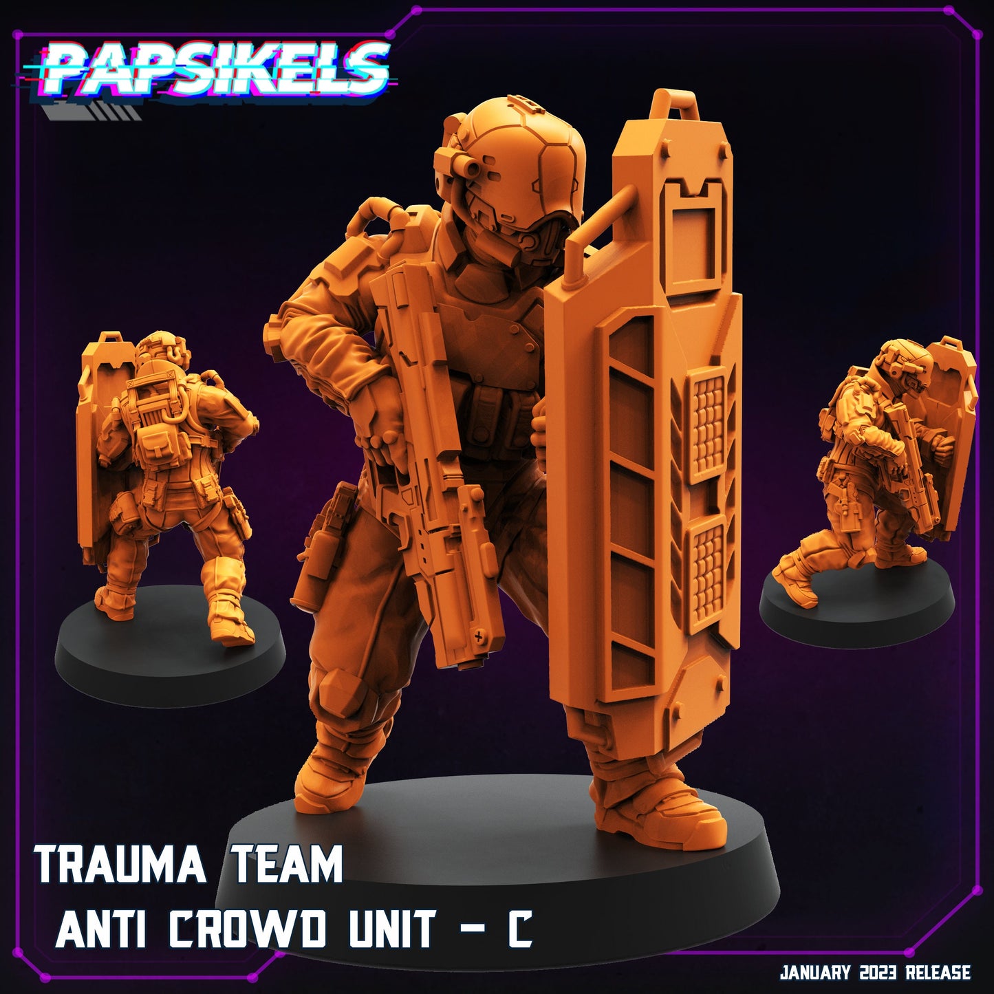 Trauma Team - Resin Miniature - Tabletop miniature - Fantasy Miniature - 32mm - D&D - Sci-fi Miniature- Papsikel