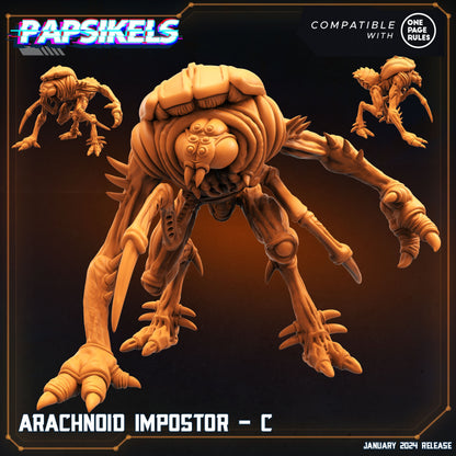 Arachnoid impostor - Resin Miniature - Tabletop miniature - Fantasy Miniature - 32mm - D&D - Sci-fi Miniature- Papsikel