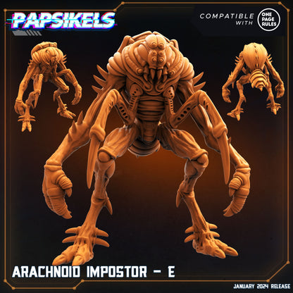 Arachnoid impostor -  Resin Miniature - Tabletop  miniature - Fantasy Miniature - 32mm - D&D -  Sci-fi Miniature- Papsikel