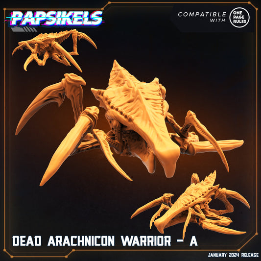 Dead Arachnicon Warrior -  Resin Miniature - Tabletop  miniature - Fantasy Miniature - 32mm - D&D -  Sci-fi Miniature- Papsikel