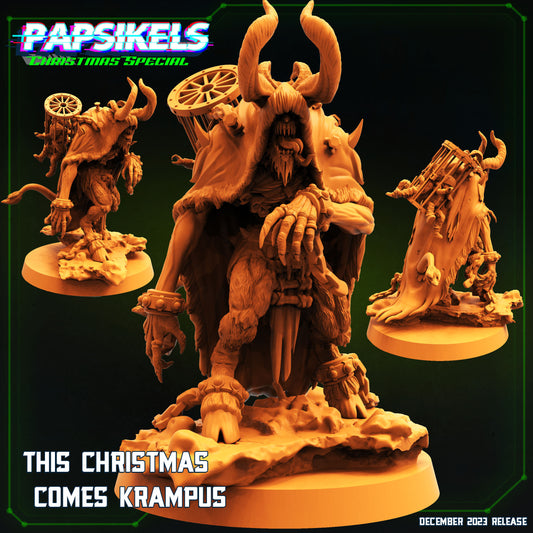 Krampus  -  Resin Miniature - Tabletop  miniature - Fantasy Miniature - 32mm - D&D -  Sci-fi Miniature - Papsikel