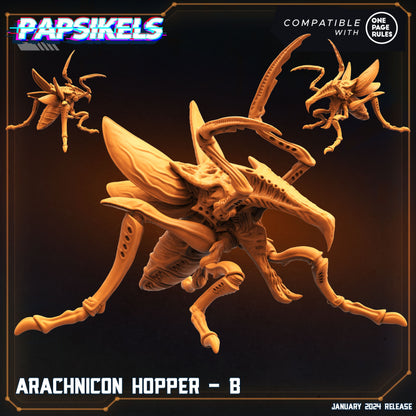 Arachnicon Hopper -  Resin Miniature - Tabletop  miniature - Fantasy Miniature - 32mm - D&D -  Sci-fi Miniature- Papsikel