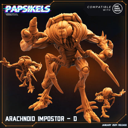 Arachnoid impostor - Resin Miniature - Tabletop miniature - Fantasy Miniature - 32mm - D&D - Sci-fi Miniature- Papsikel