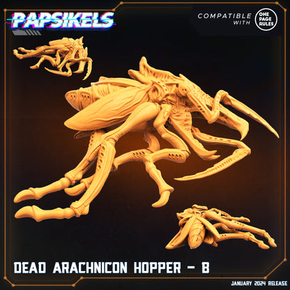 Dead Arachnicon -  Resin Miniature - Tabletop  miniature - Fantasy Miniature - 32mm - D&D -  Sci-fi Miniature- Papsikel