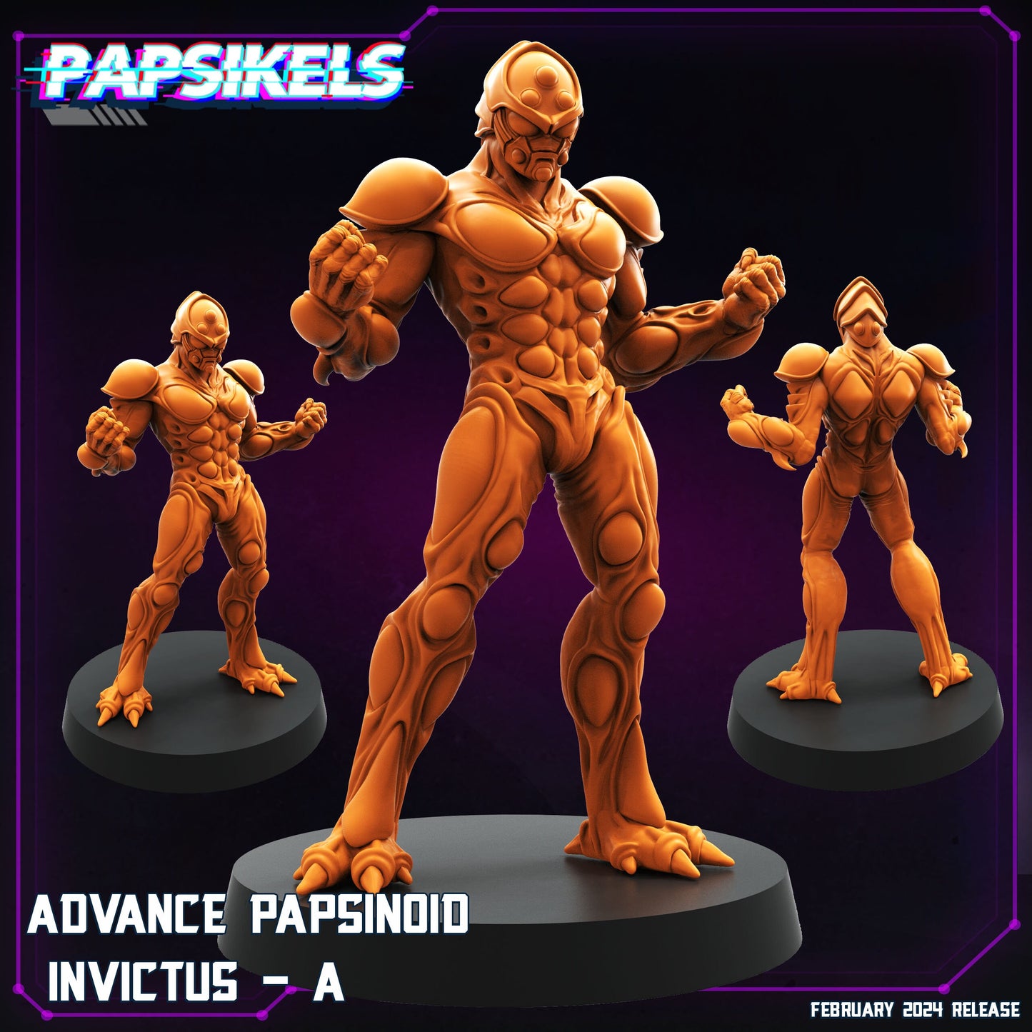 Advanced Papsinoid Invictus - Resin Miniature - Tabletop miniature - Fantasy Miniature - 32mm - D&D - Sci-fi Miniature - Papsikel