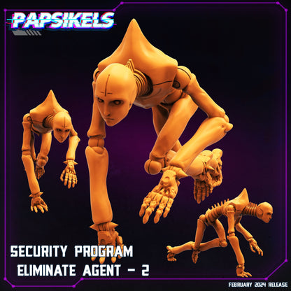 Security Program Agents - Resin Miniature - Tabletop miniature - Fantasy Miniature - 32mm - D&D - Sci-fi Miniature - Papsikel