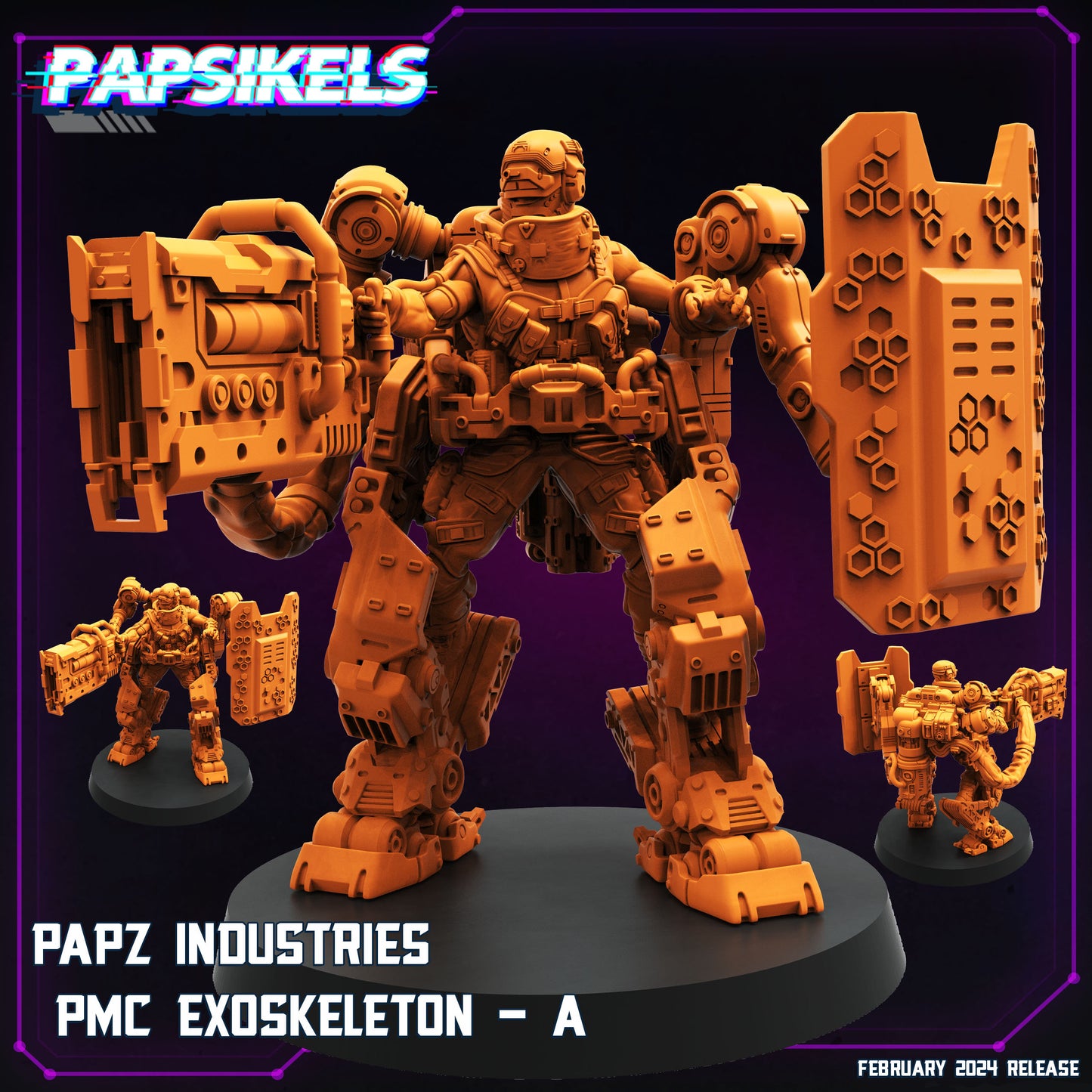 Exoskeleton  -  Resin Miniature - Tabletop  miniature - Fantasy Miniature - 32mm - D&D -  Sci-fi Miniature - Papsikel