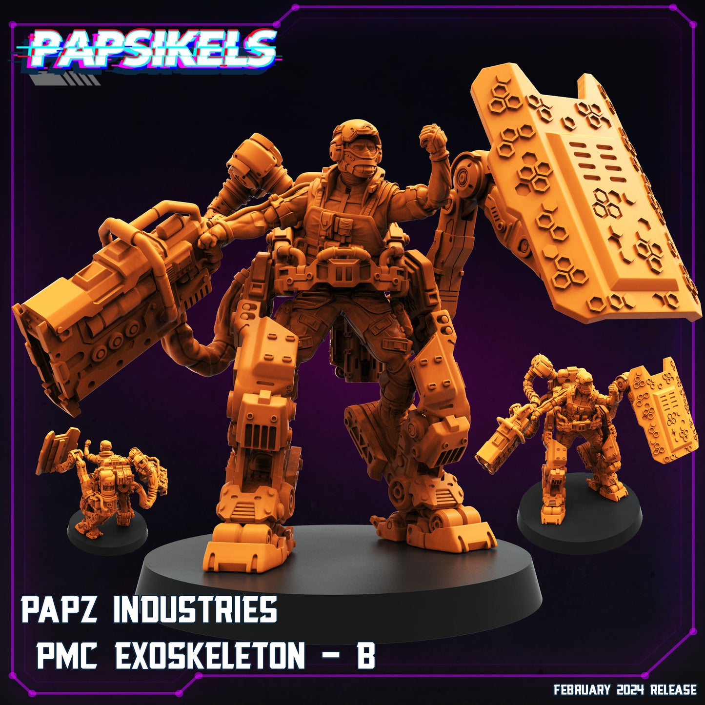 Exoskeleton  -  Resin Miniature - Tabletop  miniature - Fantasy Miniature - 32mm - D&D -  Sci-fi Miniature - Papsikel