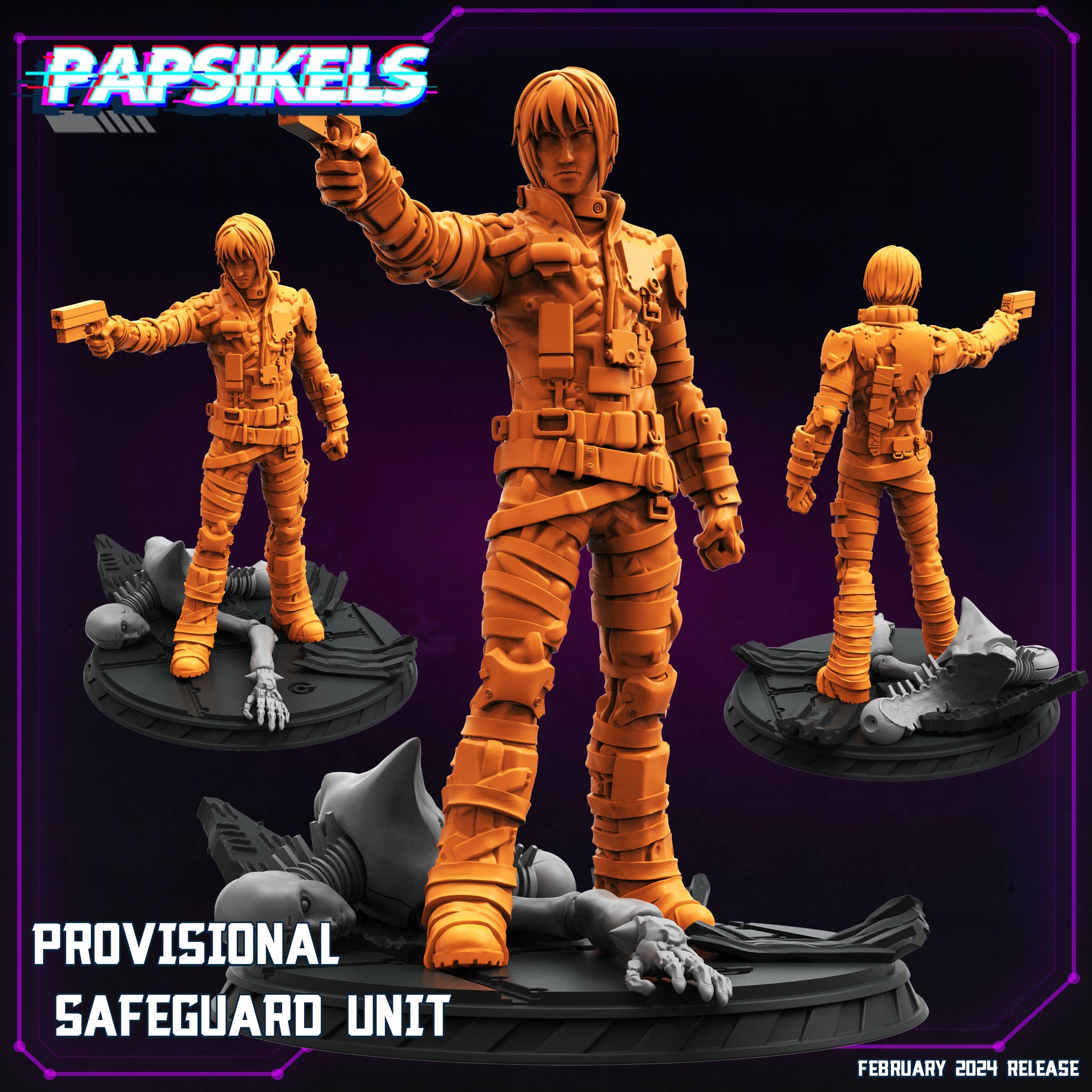 Provisional Safeguard unit - Resin Miniature - Tabletop miniature - Fantasy Miniature - 32mm - D&D - Sci-fi Miniature - Papsikel